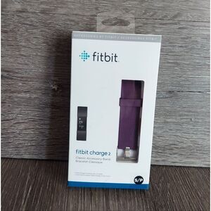 Fitbit Charge 2 Plum Accessory Band - Small